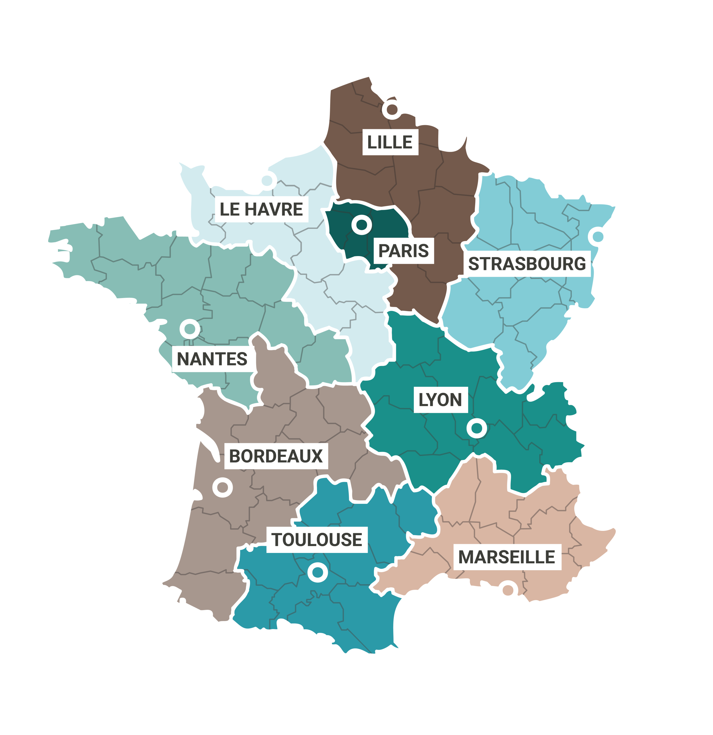 Carte implantation STAFFING